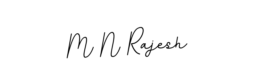 Make a beautiful signature design for name M N Rajesh. With this signature (BallpointsItalic-DORy9) style, you can create a handwritten signature for free. M N Rajesh signature style 11 images and pictures png