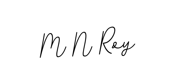 Design your own signature with our free online signature maker. With this signature software, you can create a handwritten (BallpointsItalic-DORy9) signature for name M N Roy. M N Roy signature style 11 images and pictures png