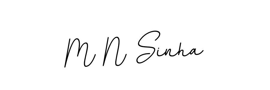 Design your own signature with our free online signature maker. With this signature software, you can create a handwritten (BallpointsItalic-DORy9) signature for name M N Sinha. M N Sinha signature style 11 images and pictures png