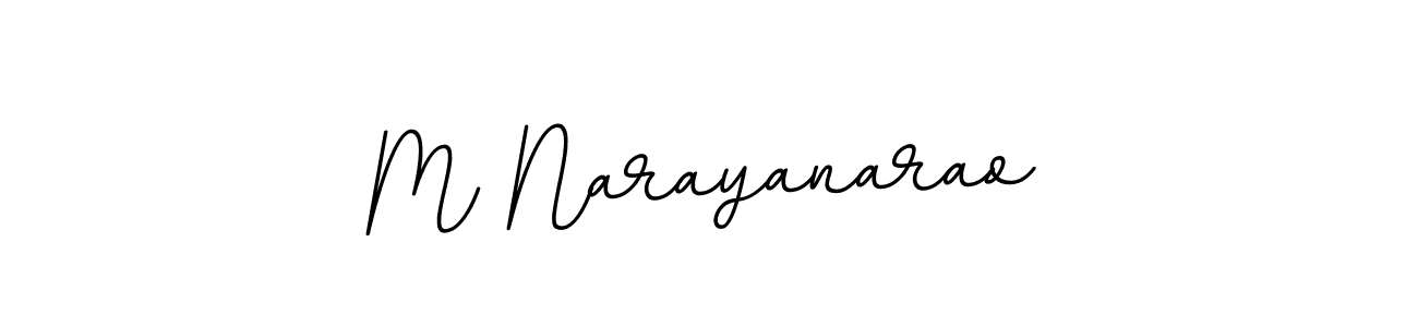 Make a beautiful signature design for name M Narayanarao. With this signature (BallpointsItalic-DORy9) style, you can create a handwritten signature for free. M Narayanarao signature style 11 images and pictures png