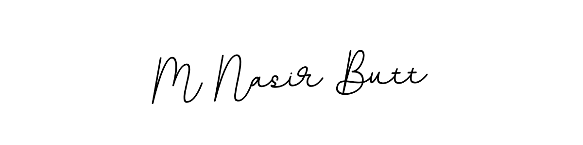M Nasir Butt stylish signature style. Best Handwritten Sign (BallpointsItalic-DORy9) for my name. Handwritten Signature Collection Ideas for my name M Nasir Butt. M Nasir Butt signature style 11 images and pictures png