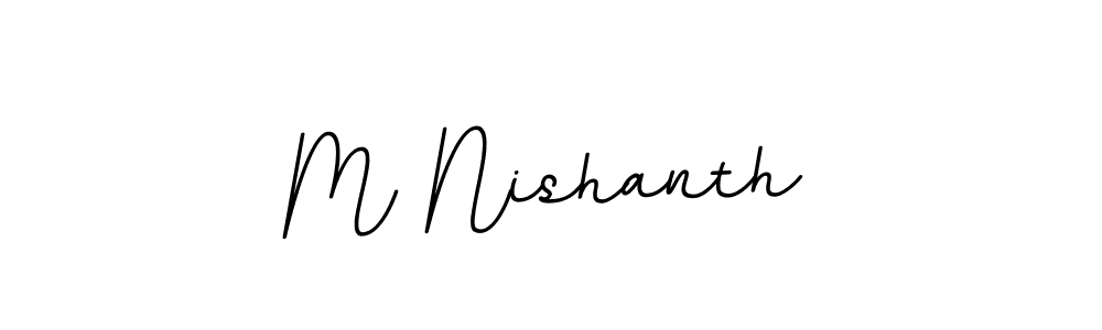 It looks lik you need a new signature style for name M Nishanth. Design unique handwritten (BallpointsItalic-DORy9) signature with our free signature maker in just a few clicks. M Nishanth signature style 11 images and pictures png