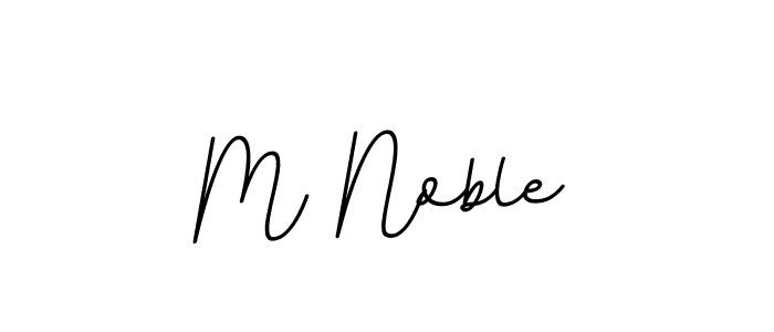 How to make M Noble name signature. Use BallpointsItalic-DORy9 style for creating short signs online. This is the latest handwritten sign. M Noble signature style 11 images and pictures png