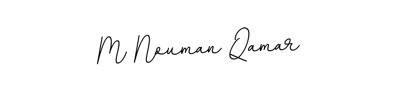 Create a beautiful signature design for name M Nouman Qamar. With this signature (BallpointsItalic-DORy9) fonts, you can make a handwritten signature for free. M Nouman Qamar signature style 11 images and pictures png