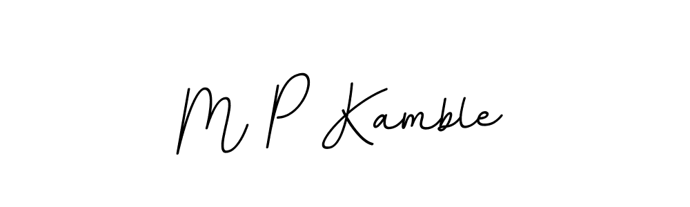 M P Kamble stylish signature style. Best Handwritten Sign (BallpointsItalic-DORy9) for my name. Handwritten Signature Collection Ideas for my name M P Kamble. M P Kamble signature style 11 images and pictures png