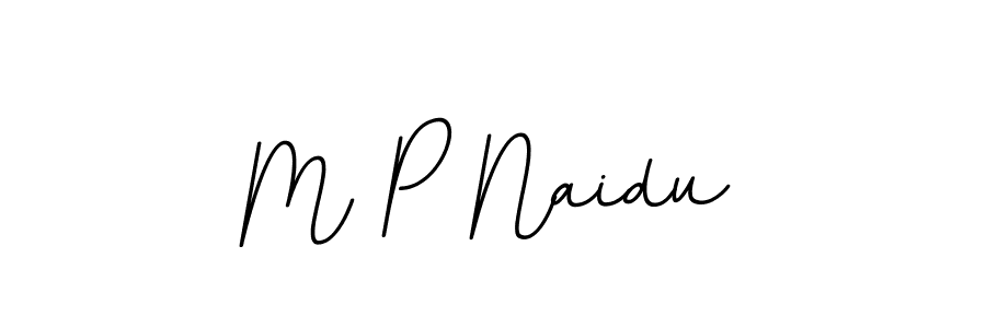 Design your own signature with our free online signature maker. With this signature software, you can create a handwritten (BallpointsItalic-DORy9) signature for name M P Naidu. M P Naidu signature style 11 images and pictures png