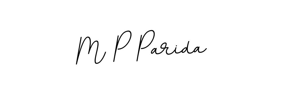 Design your own signature with our free online signature maker. With this signature software, you can create a handwritten (BallpointsItalic-DORy9) signature for name M P Parida. M P Parida signature style 11 images and pictures png