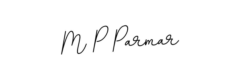 Make a beautiful signature design for name M P Parmar. With this signature (BallpointsItalic-DORy9) style, you can create a handwritten signature for free. M P Parmar signature style 11 images and pictures png