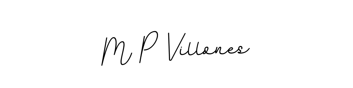Make a beautiful signature design for name M P Villones. With this signature (BallpointsItalic-DORy9) style, you can create a handwritten signature for free. M P Villones signature style 11 images and pictures png