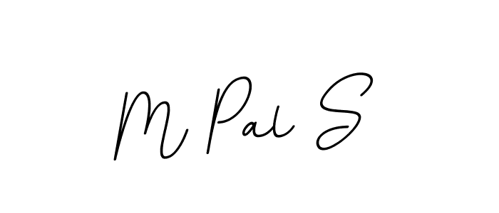 How to make M Pal S name signature. Use BallpointsItalic-DORy9 style for creating short signs online. This is the latest handwritten sign. M Pal S signature style 11 images and pictures png