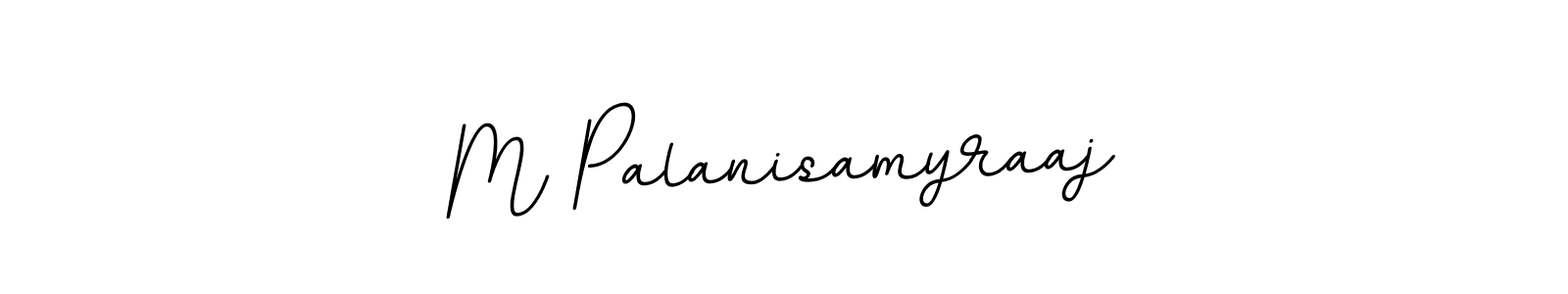 How to make M Palanisamyraaj name signature. Use BallpointsItalic-DORy9 style for creating short signs online. This is the latest handwritten sign. M Palanisamyraaj signature style 11 images and pictures png