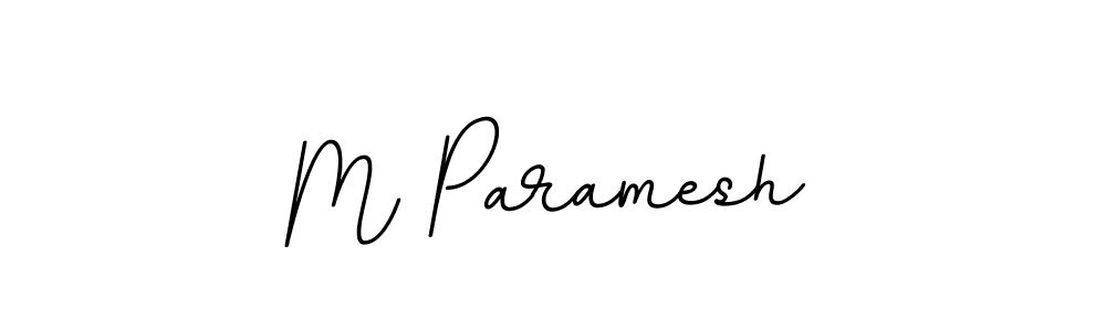 How to make M Paramesh signature? BallpointsItalic-DORy9 is a professional autograph style. Create handwritten signature for M Paramesh name. M Paramesh signature style 11 images and pictures png