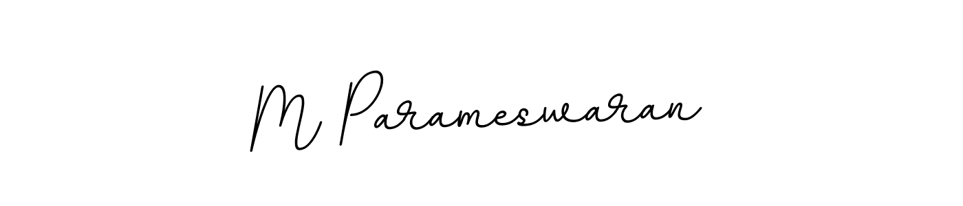 This is the best signature style for the M Parameswaran name. Also you like these signature font (BallpointsItalic-DORy9). Mix name signature. M Parameswaran signature style 11 images and pictures png