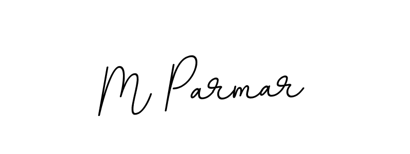 Design your own signature with our free online signature maker. With this signature software, you can create a handwritten (BallpointsItalic-DORy9) signature for name M Parmar. M Parmar signature style 11 images and pictures png