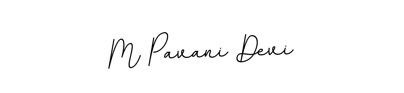 Create a beautiful signature design for name M Pavani Devi. With this signature (BallpointsItalic-DORy9) fonts, you can make a handwritten signature for free. M Pavani Devi signature style 11 images and pictures png