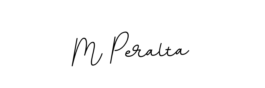 Make a beautiful signature design for name M Peralta. With this signature (BallpointsItalic-DORy9) style, you can create a handwritten signature for free. M Peralta signature style 11 images and pictures png