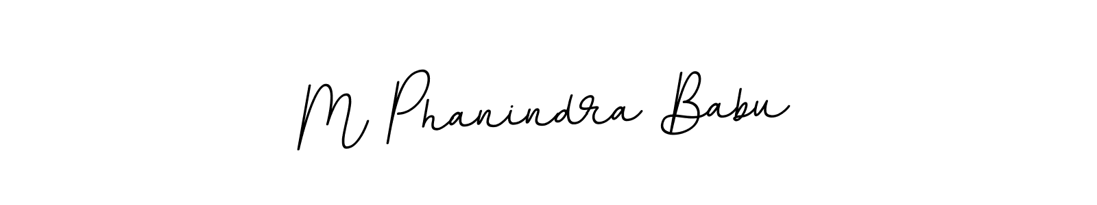 Create a beautiful signature design for name M Phanindra Babu. With this signature (BallpointsItalic-DORy9) fonts, you can make a handwritten signature for free. M Phanindra Babu signature style 11 images and pictures png