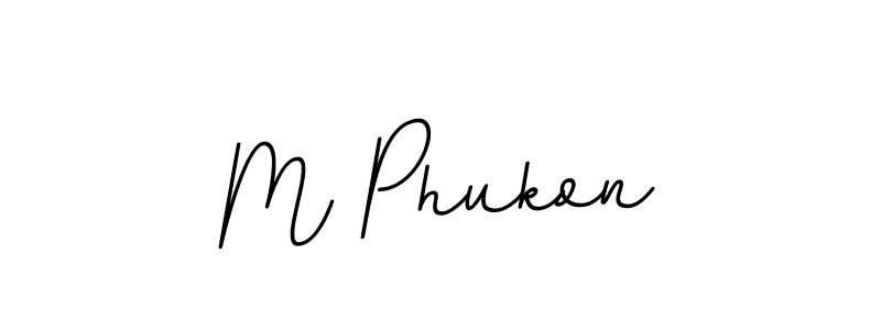 The best way (BallpointsItalic-DORy9) to make a short signature is to pick only two or three words in your name. The name M Phukon include a total of six letters. For converting this name. M Phukon signature style 11 images and pictures png