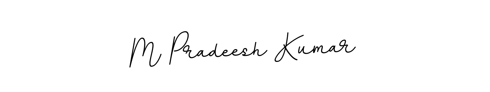 It looks lik you need a new signature style for name M Pradeesh Kumar. Design unique handwritten (BallpointsItalic-DORy9) signature with our free signature maker in just a few clicks. M Pradeesh Kumar signature style 11 images and pictures png