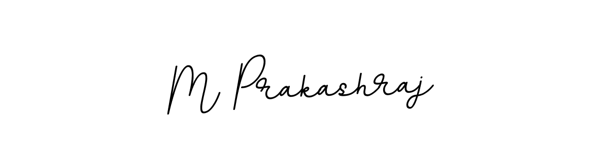 How to make M Prakashraj name signature. Use BallpointsItalic-DORy9 style for creating short signs online. This is the latest handwritten sign. M Prakashraj signature style 11 images and pictures png