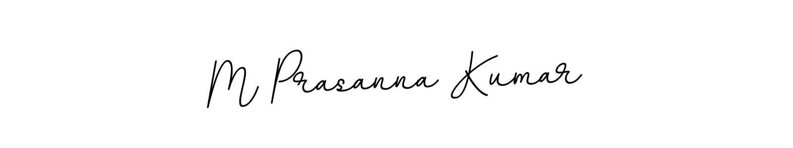 The best way (BallpointsItalic-DORy9) to make a short signature is to pick only two or three words in your name. The name M Prasanna Kumar include a total of six letters. For converting this name. M Prasanna Kumar signature style 11 images and pictures png