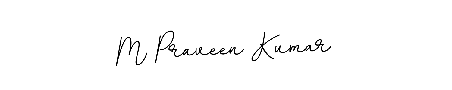 The best way (BallpointsItalic-DORy9) to make a short signature is to pick only two or three words in your name. The name M Praveen Kumar include a total of six letters. For converting this name. M Praveen Kumar signature style 11 images and pictures png