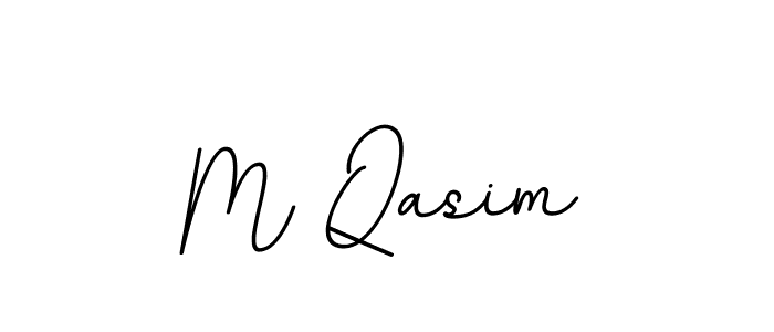 Create a beautiful signature design for name M Qasim. With this signature (BallpointsItalic-DORy9) fonts, you can make a handwritten signature for free. M Qasim signature style 11 images and pictures png