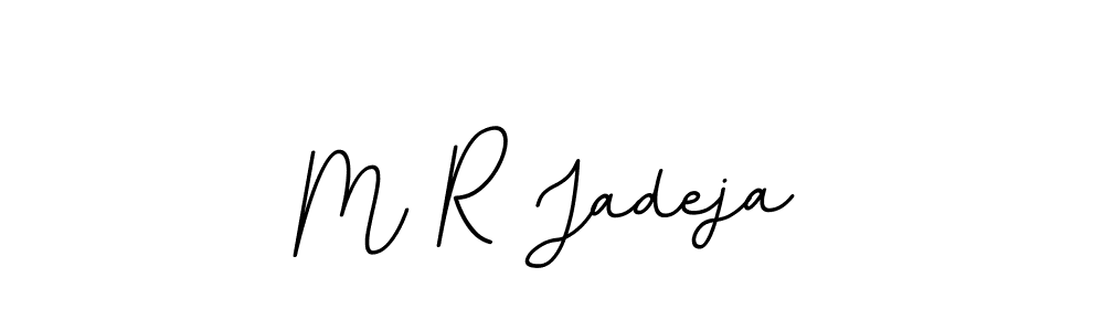 Similarly BallpointsItalic-DORy9 is the best handwritten signature design. Signature creator online .You can use it as an online autograph creator for name M R Jadeja. M R Jadeja signature style 11 images and pictures png