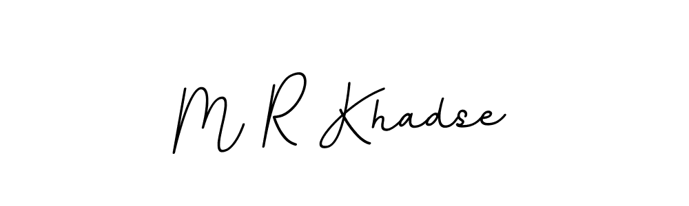 It looks lik you need a new signature style for name M R Khadse. Design unique handwritten (BallpointsItalic-DORy9) signature with our free signature maker in just a few clicks. M R Khadse signature style 11 images and pictures png