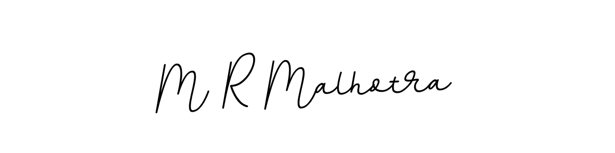 Make a beautiful signature design for name M R Malhotra. With this signature (BallpointsItalic-DORy9) style, you can create a handwritten signature for free. M R Malhotra signature style 11 images and pictures png