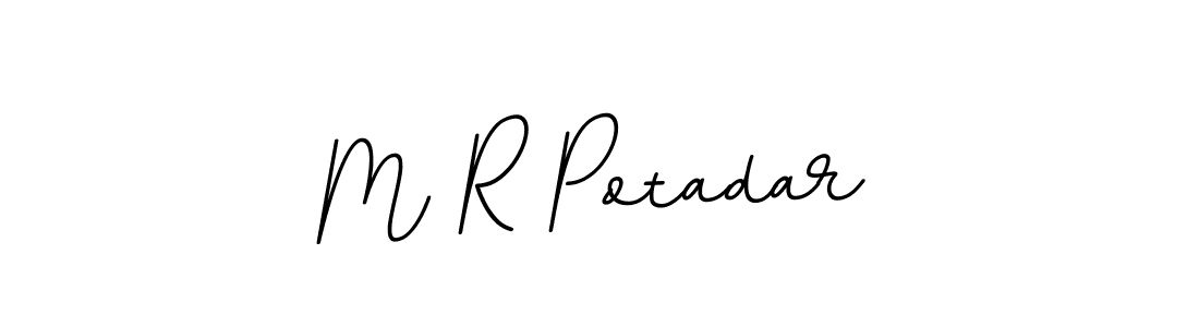 M R Potadar stylish signature style. Best Handwritten Sign (BallpointsItalic-DORy9) for my name. Handwritten Signature Collection Ideas for my name M R Potadar. M R Potadar signature style 11 images and pictures png