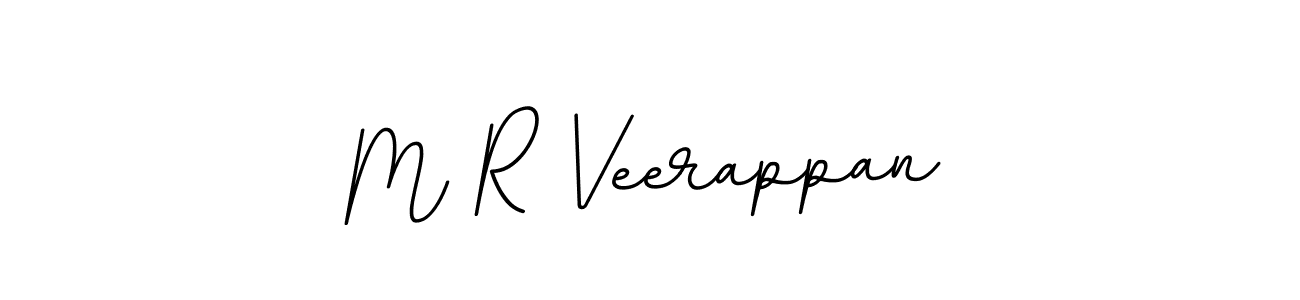 Create a beautiful signature design for name M R Veerappan. With this signature (BallpointsItalic-DORy9) fonts, you can make a handwritten signature for free. M R Veerappan signature style 11 images and pictures png