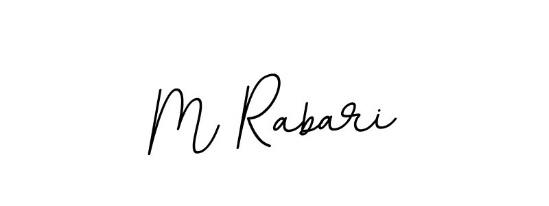 M Rabari stylish signature style. Best Handwritten Sign (BallpointsItalic-DORy9) for my name. Handwritten Signature Collection Ideas for my name M Rabari. M Rabari signature style 11 images and pictures png