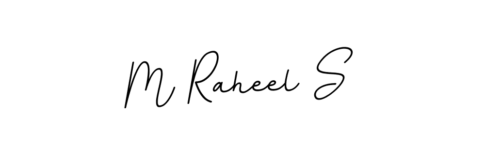 Make a beautiful signature design for name M Raheel S. With this signature (BallpointsItalic-DORy9) style, you can create a handwritten signature for free. M Raheel S signature style 11 images and pictures png