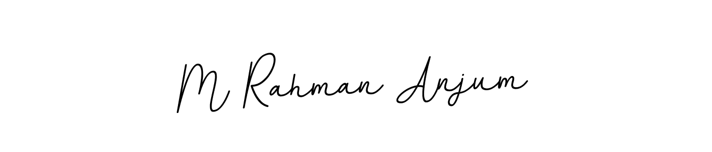 You should practise on your own different ways (BallpointsItalic-DORy9) to write your name (M Rahman Anjum) in signature. don't let someone else do it for you. M Rahman Anjum signature style 11 images and pictures png