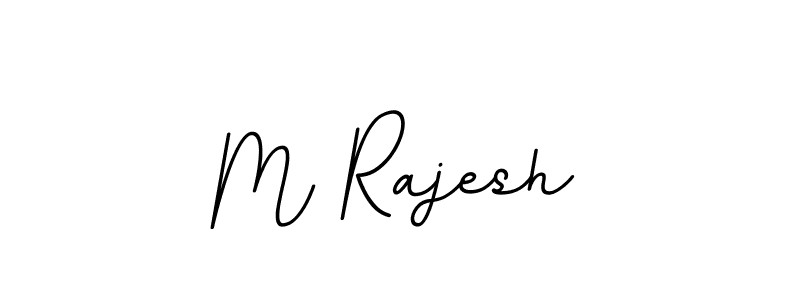 Make a beautiful signature design for name M Rajesh. With this signature (BallpointsItalic-DORy9) style, you can create a handwritten signature for free. M Rajesh signature style 11 images and pictures png