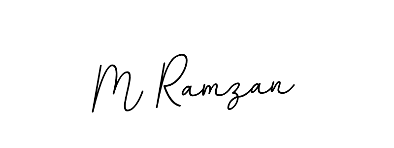 How to make M Ramzan name signature. Use BallpointsItalic-DORy9 style for creating short signs online. This is the latest handwritten sign. M Ramzan signature style 11 images and pictures png