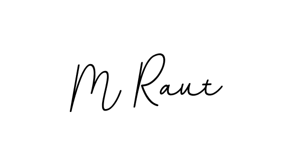 Create a beautiful signature design for name M Raut. With this signature (BallpointsItalic-DORy9) fonts, you can make a handwritten signature for free. M Raut signature style 11 images and pictures png