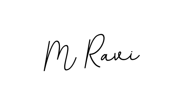 Use a signature maker to create a handwritten signature online. With this signature software, you can design (BallpointsItalic-DORy9) your own signature for name M Ravi. M Ravi signature style 11 images and pictures png