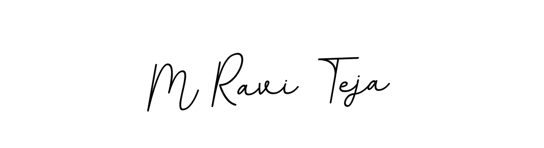 The best way (BallpointsItalic-DORy9) to make a short signature is to pick only two or three words in your name. The name M Ravi Teja include a total of six letters. For converting this name. M Ravi Teja signature style 11 images and pictures png