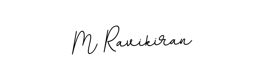 Create a beautiful signature design for name M Ravikiran. With this signature (BallpointsItalic-DORy9) fonts, you can make a handwritten signature for free. M Ravikiran signature style 11 images and pictures png