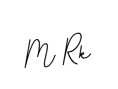 Design your own signature with our free online signature maker. With this signature software, you can create a handwritten (BallpointsItalic-DORy9) signature for name M Rk. M Rk signature style 11 images and pictures png
