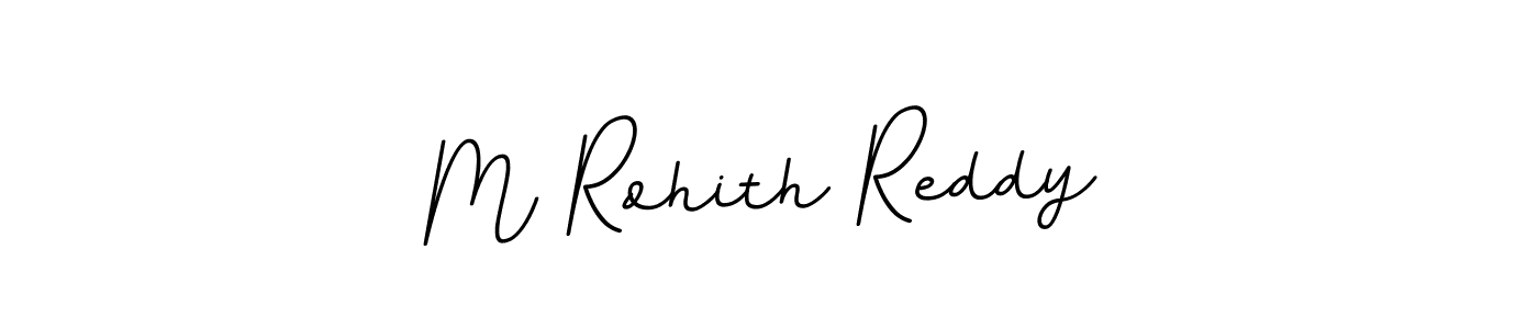 The best way (BallpointsItalic-DORy9) to make a short signature is to pick only two or three words in your name. The name M Rohith Reddy include a total of six letters. For converting this name. M Rohith Reddy signature style 11 images and pictures png