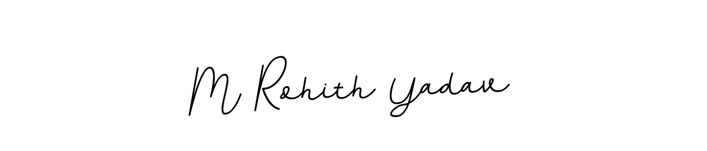 Create a beautiful signature design for name M Rohith Yadav. With this signature (BallpointsItalic-DORy9) fonts, you can make a handwritten signature for free. M Rohith Yadav signature style 11 images and pictures png