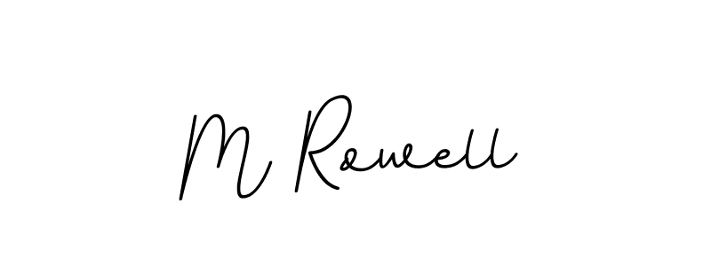 M Rowell stylish signature style. Best Handwritten Sign (BallpointsItalic-DORy9) for my name. Handwritten Signature Collection Ideas for my name M Rowell. M Rowell signature style 11 images and pictures png