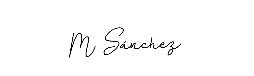 How to make M Sánchez signature? BallpointsItalic-DORy9 is a professional autograph style. Create handwritten signature for M Sánchez name. M Sánchez signature style 11 images and pictures png