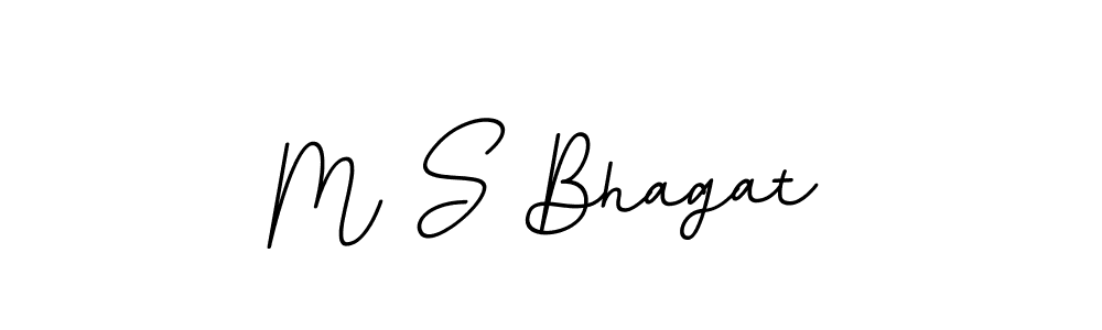 Design your own signature with our free online signature maker. With this signature software, you can create a handwritten (BallpointsItalic-DORy9) signature for name M S Bhagat. M S Bhagat signature style 11 images and pictures png