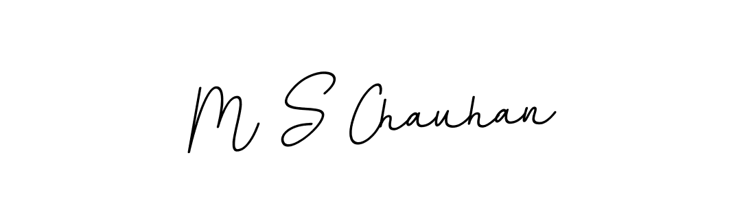 M S Chauhan stylish signature style. Best Handwritten Sign (BallpointsItalic-DORy9) for my name. Handwritten Signature Collection Ideas for my name M S Chauhan. M S Chauhan signature style 11 images and pictures png