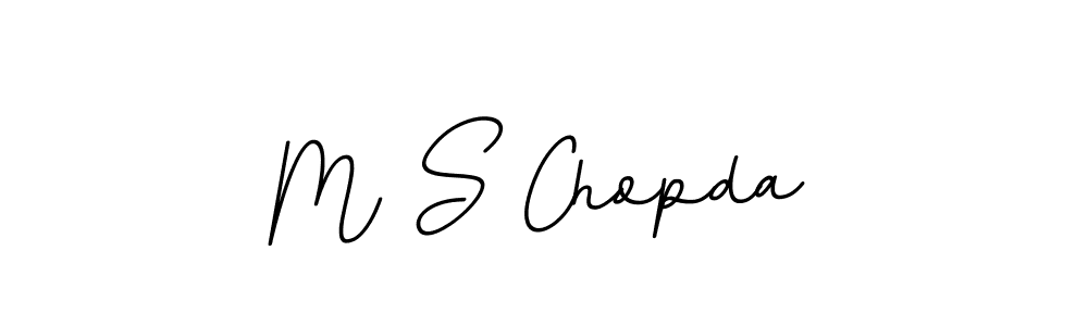 M S Chopda stylish signature style. Best Handwritten Sign (BallpointsItalic-DORy9) for my name. Handwritten Signature Collection Ideas for my name M S Chopda. M S Chopda signature style 11 images and pictures png