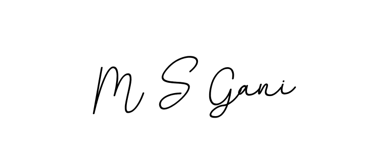 Also we have M S Gani name is the best signature style. Create professional handwritten signature collection using BallpointsItalic-DORy9 autograph style. M S Gani signature style 11 images and pictures png
